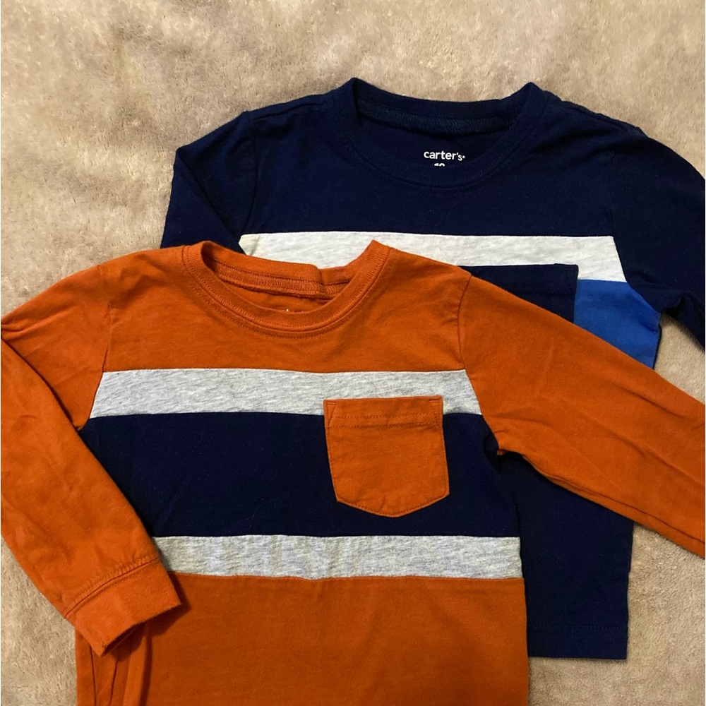 2 pc Carter’s long sleeves tees